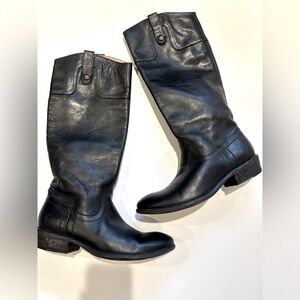 Frye Women's Melissa Black Leather Boots